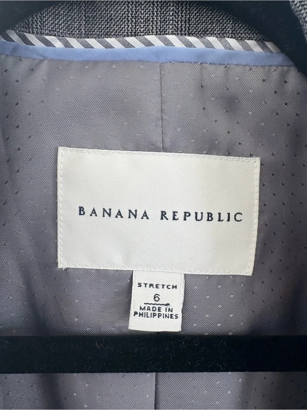 Banana Republic Gray Plaid Women's Blazer